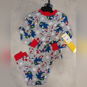 New, Boys' Sonic Pajamas Size 4